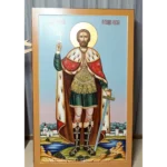 Рукописная икона Александра Невского