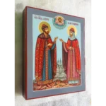 Рукописная икона Петра и Февронии