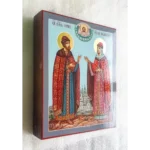 Рукописная икона Петра и Февронии
