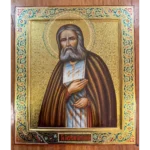 Серафим Саровский рукописная икона